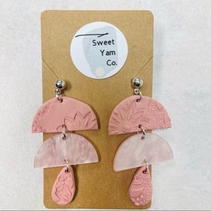 Handmade Clay Earrings 🌔✨
